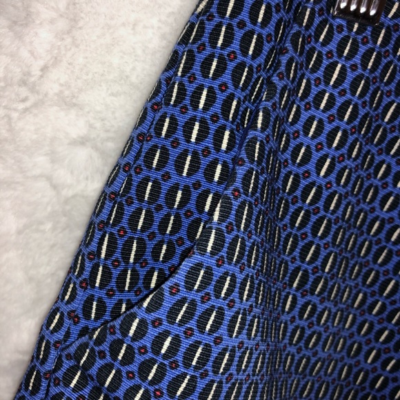 Topshop Geo Tile Print Skort Hemline Notch Sz 12 - Picture 5 of 8